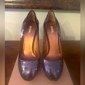 Miu Miu Sequin Pumps Size 41